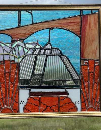 Stockport in Glass art panel