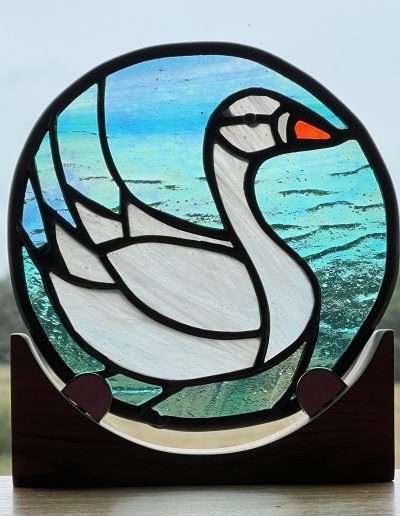 Graceful swan ornament