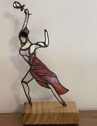 Spanish dancer in a red dress