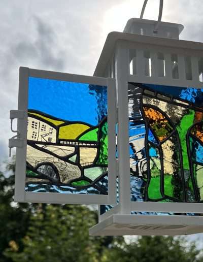 New Mills stained glass lantern transformation