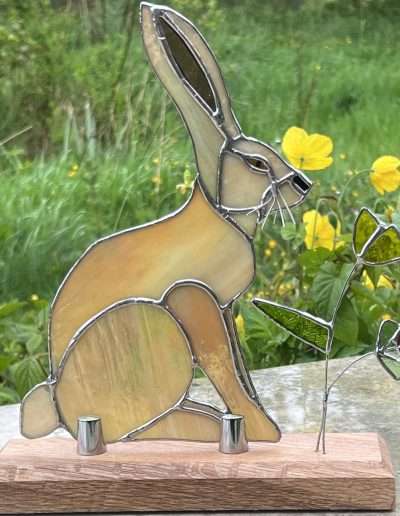 Stained Glass Bunny Ornament